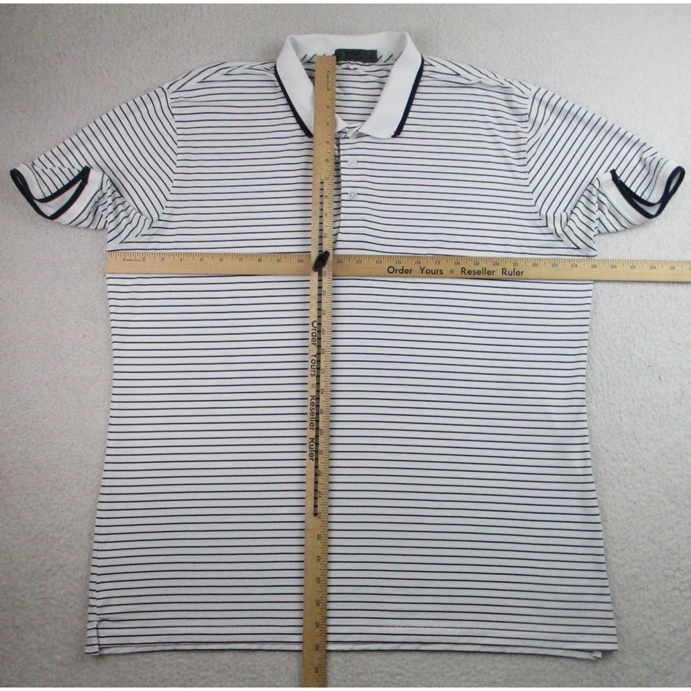 G/Fore Polo Shirt Mens‎ XL Striped Performance Golf Classic Lightweight - Picture 4 of 8